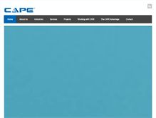 Tablet Screenshot of cape-inc.com